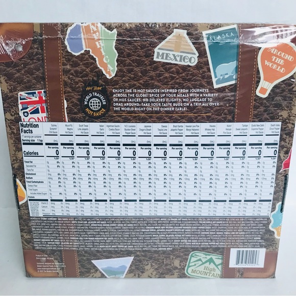 Hot Ticket World Traveler Hot Sauce Gift Set, 15-Pack Assorted Sauces - Picture 6 of 8